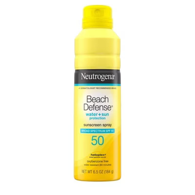 Neutrogena Beach Defense Sunscreen Spray - SPF 50 - 6.5oz | Target