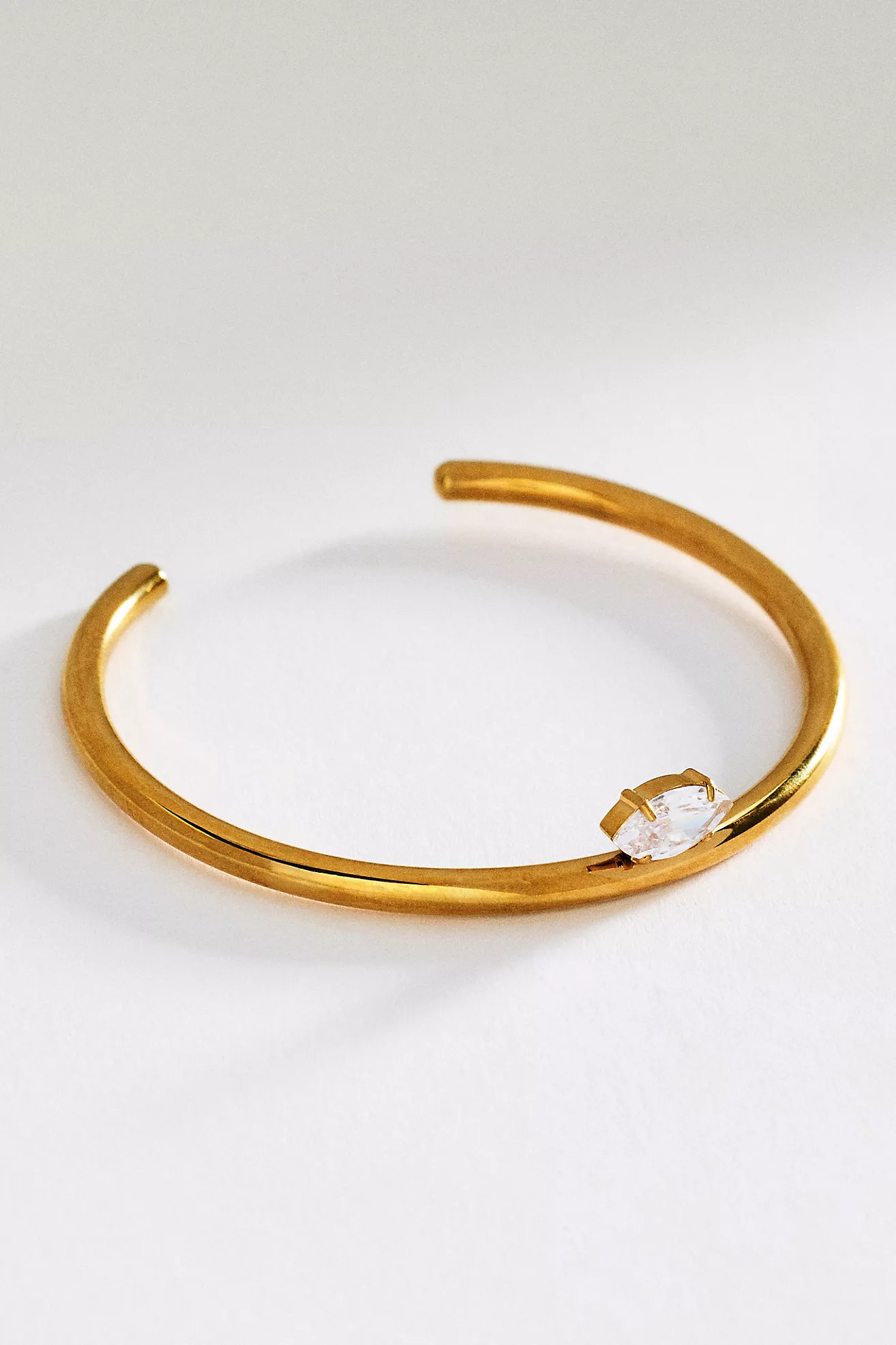 Solitaire Crystal Water-Resistant Cuff Bracelet | Anthropologie (US)