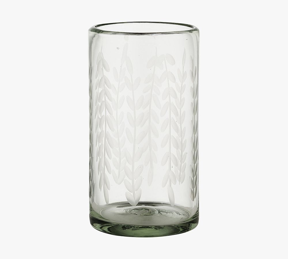 Etched Petals Highball Glass Set | Pottery Barn (US)