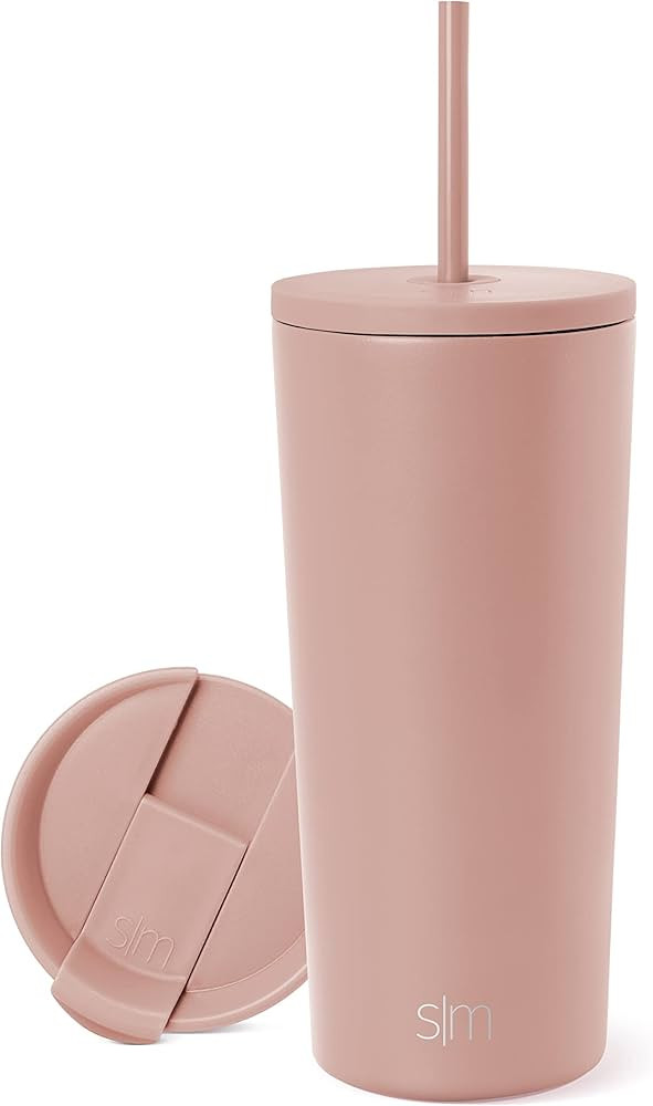 Simple Modern Insulated Tumbler with Lid and Straw | Iced Coffee Cup Reusable Stainless Steel Wat... | Amazon (US)