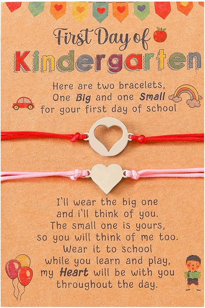 Back to School Gifts First Day of School Kindergarten Bracelet Mommy and Me Kindergarten Bracelet... | Amazon (CA)