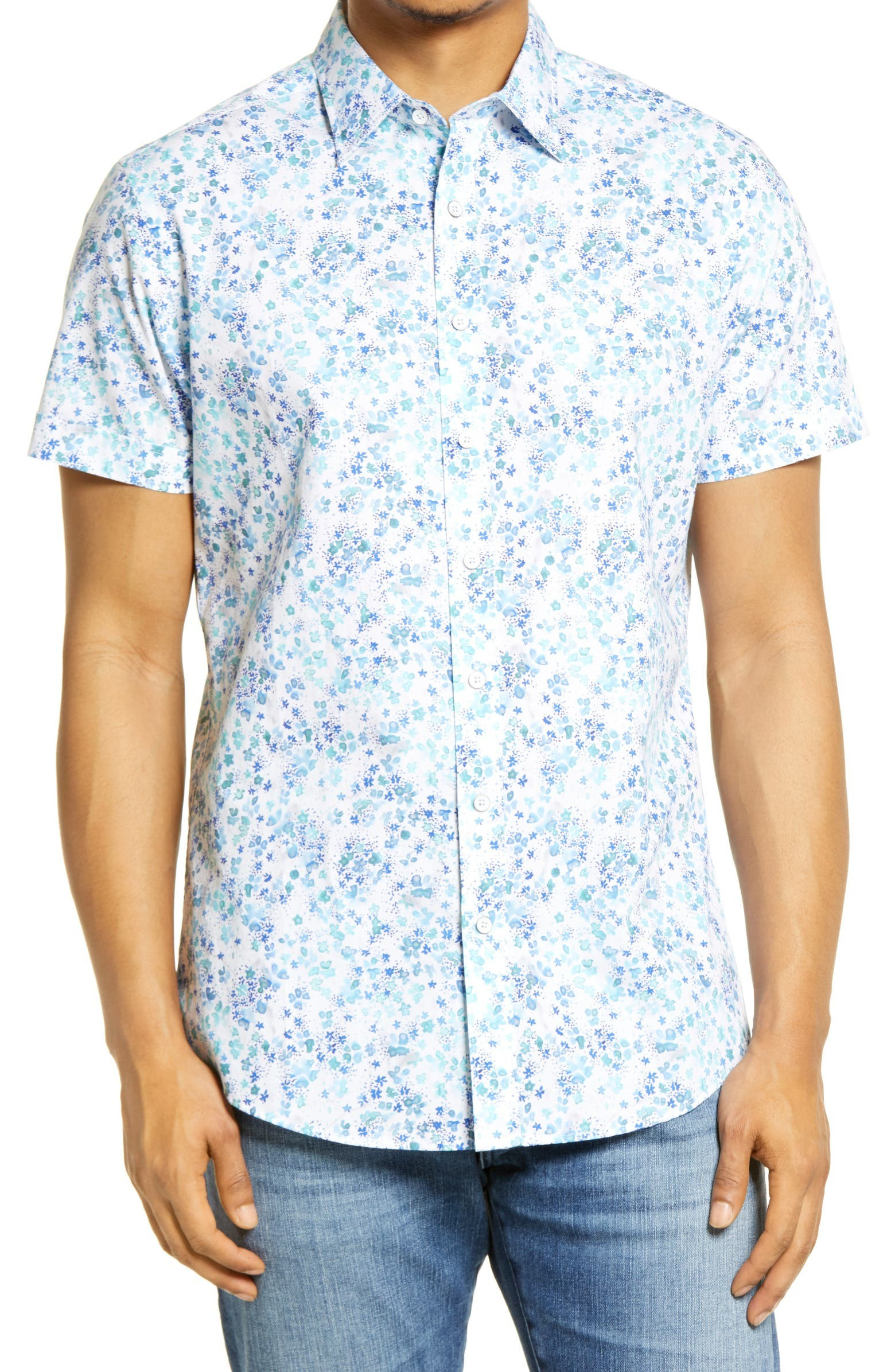 Havelock North Floral Short Sleeve Button-Up Shirt | Nordstrom