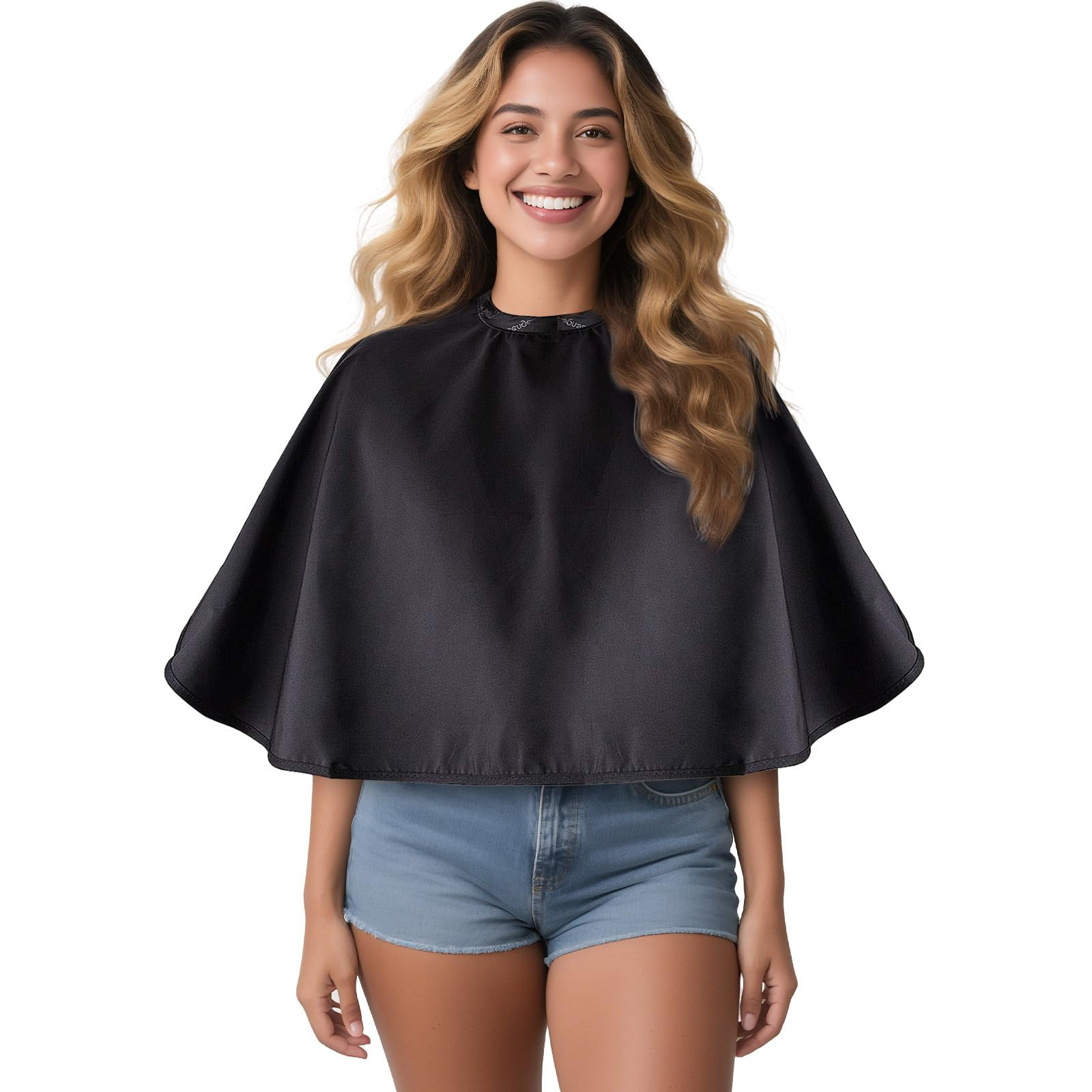 Noverlife Makeup Cape, Shortie Makeover Bib for Beauty Salon Smock for Clients, Lightweight Comb-... | Amazon (CA)