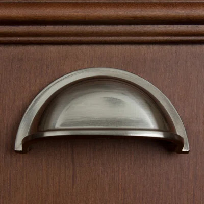 Classic 3" Center to Center Cup/Bin Pull Finish: Satin Nickel | Wayfair North America