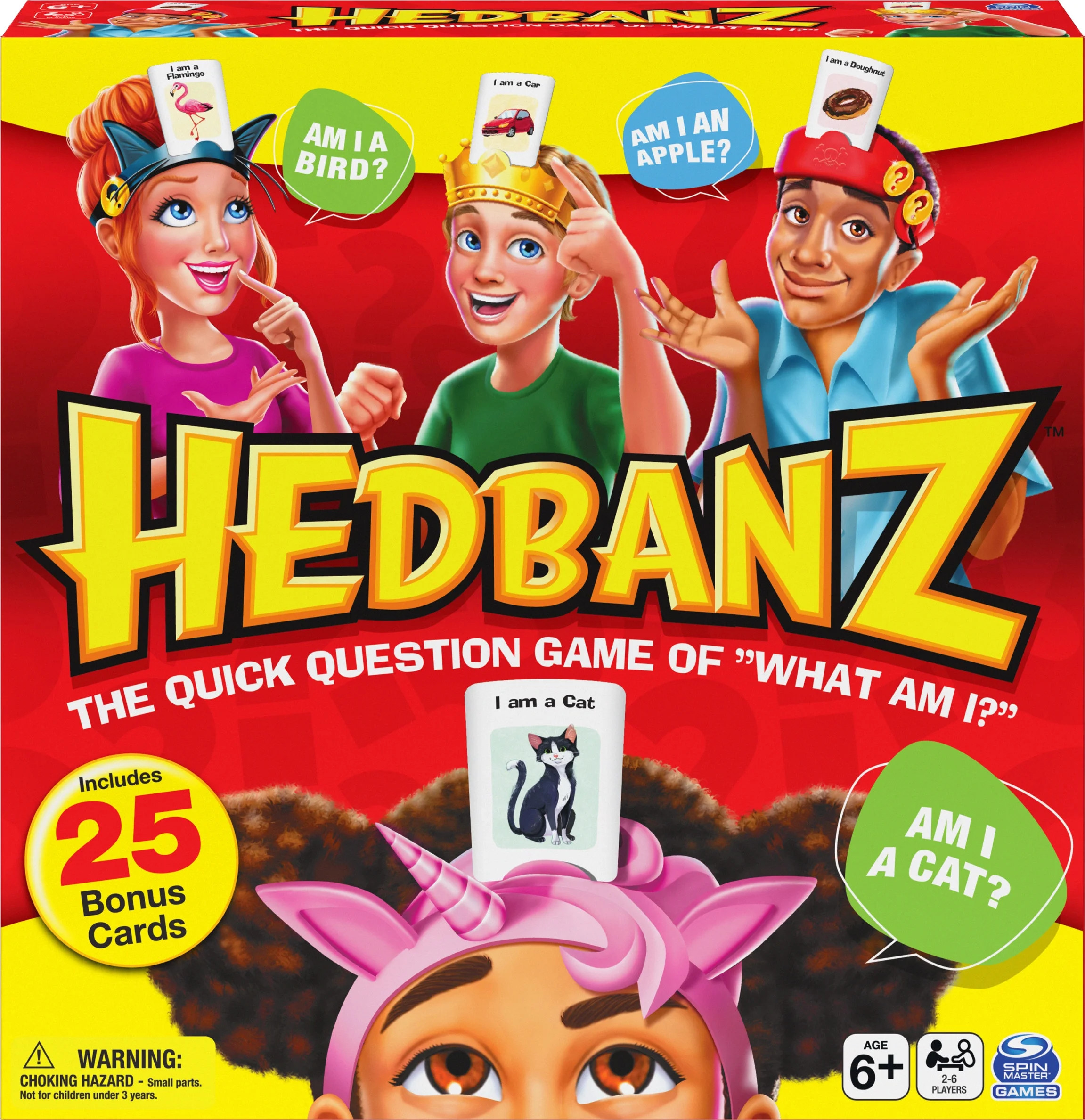Hedbanz Picture Guessing Game with 25 Bonus Cards, for Kids and Families Ages 6 and up, Walmart E... | Walmart (US)