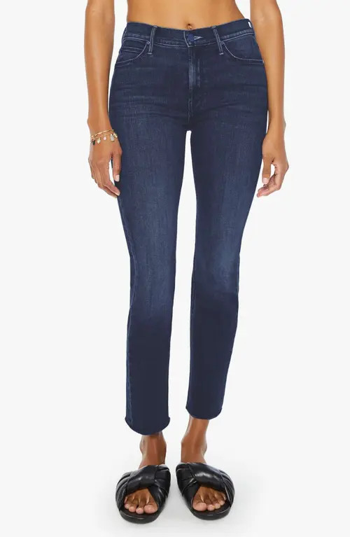 MOTHER The Dazzler Mid Rise Ankle Straight Leg Jeans in Chip On My Shoulder at Nordstrom, Size 27 | Nordstrom