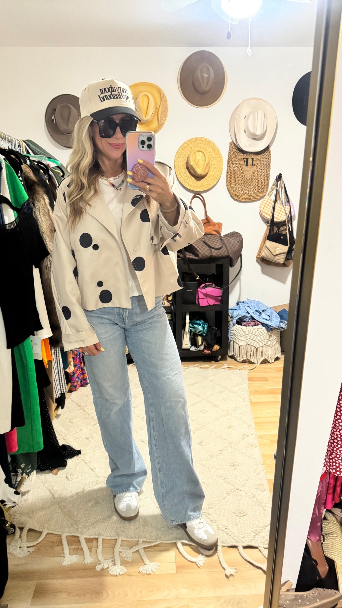 The cutest trench paired with my favorite jeans at the moments. Added my favorite hat to wear with my husband 😉 

#LTKOver40 #LTKootd #LTKSeasonal