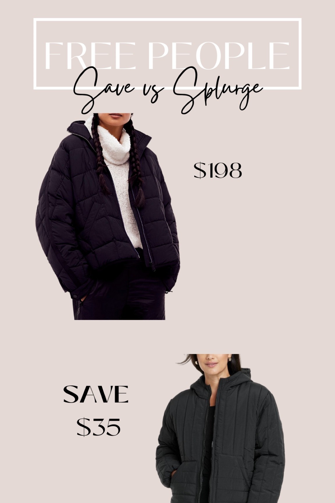 Save vs splurge / free people jacket 

#LTKSeasonal #LTKunder50 #LTKstyletip
