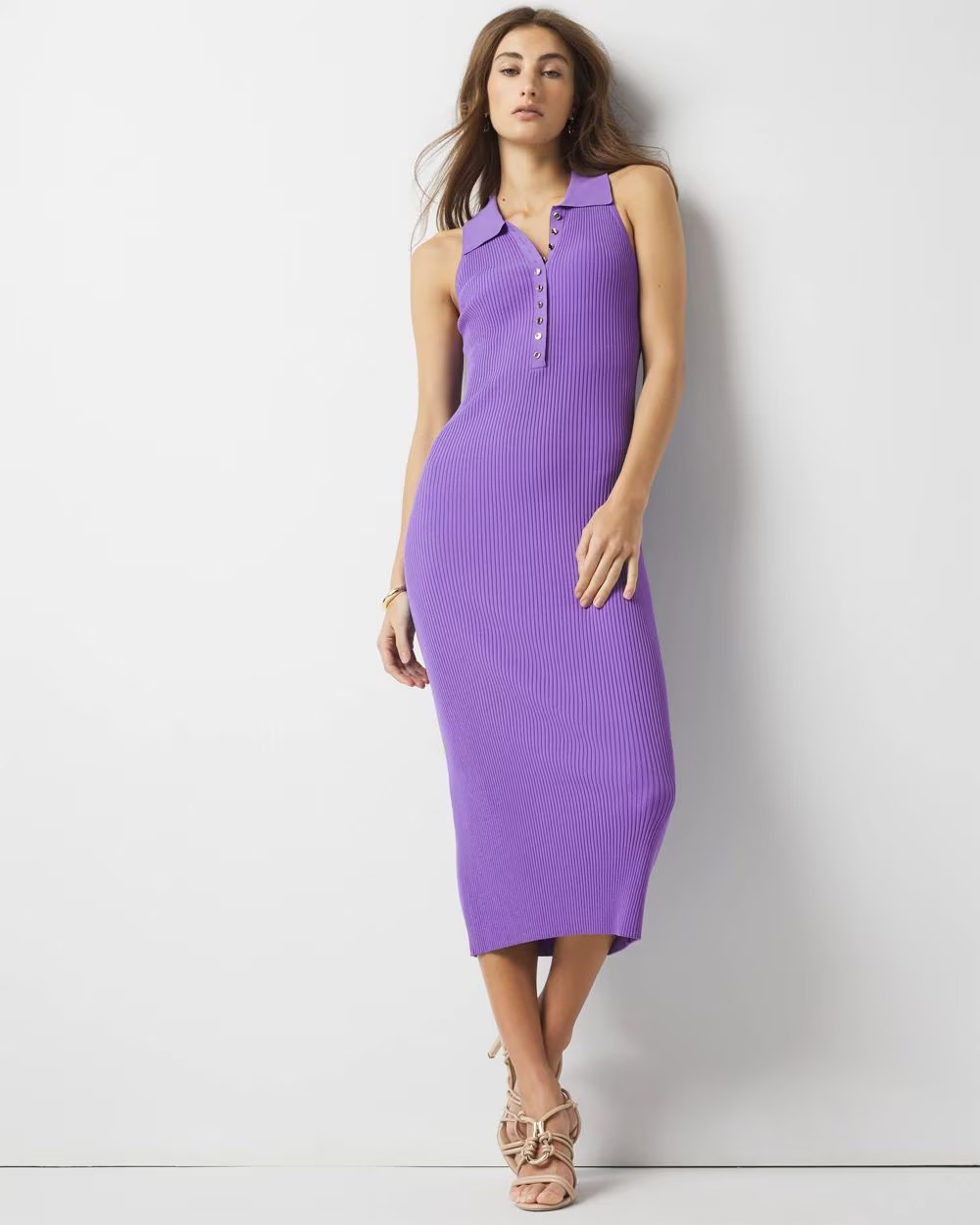 Henley Sweater Dress | White House Black Market