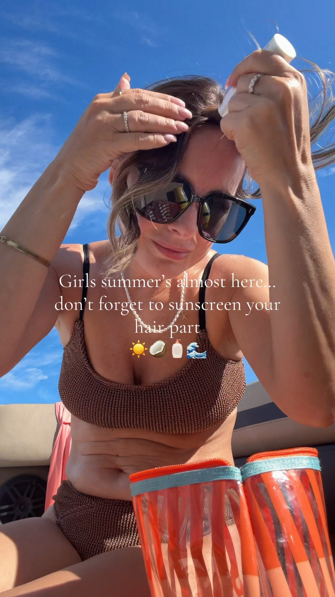 Don’t forget your hair part ladies 🫶🏻☀️🥥🌊 

@Cupshe ilda15 will get you 15% off orders over $69 

#LTKgrwm #LTKSwim #LTKootd