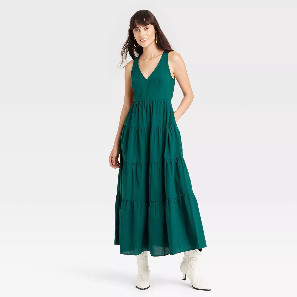 Women's Tiered Maxi A-Line Dress - Universal Thread™ | Target