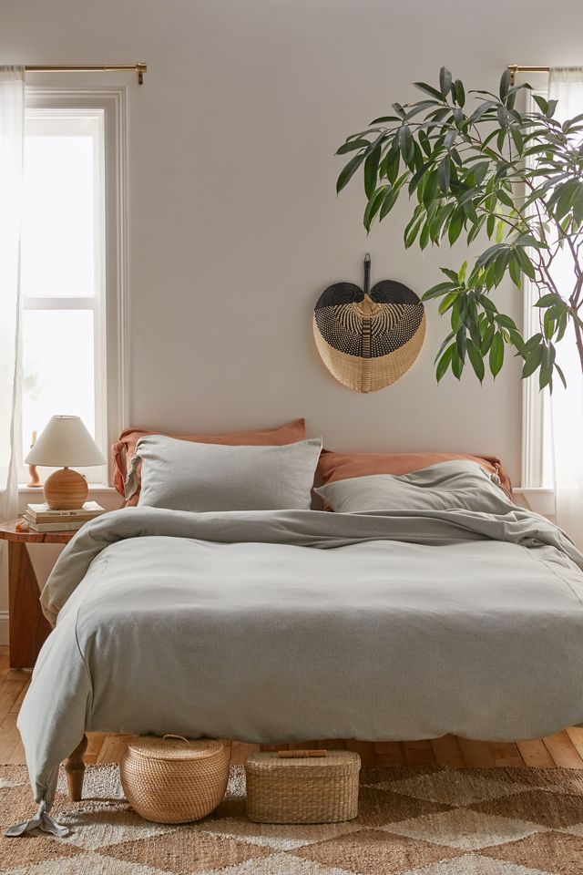 Journal Stripe Jersey Duvet Cover | Urban Outfitters (US and RoW)