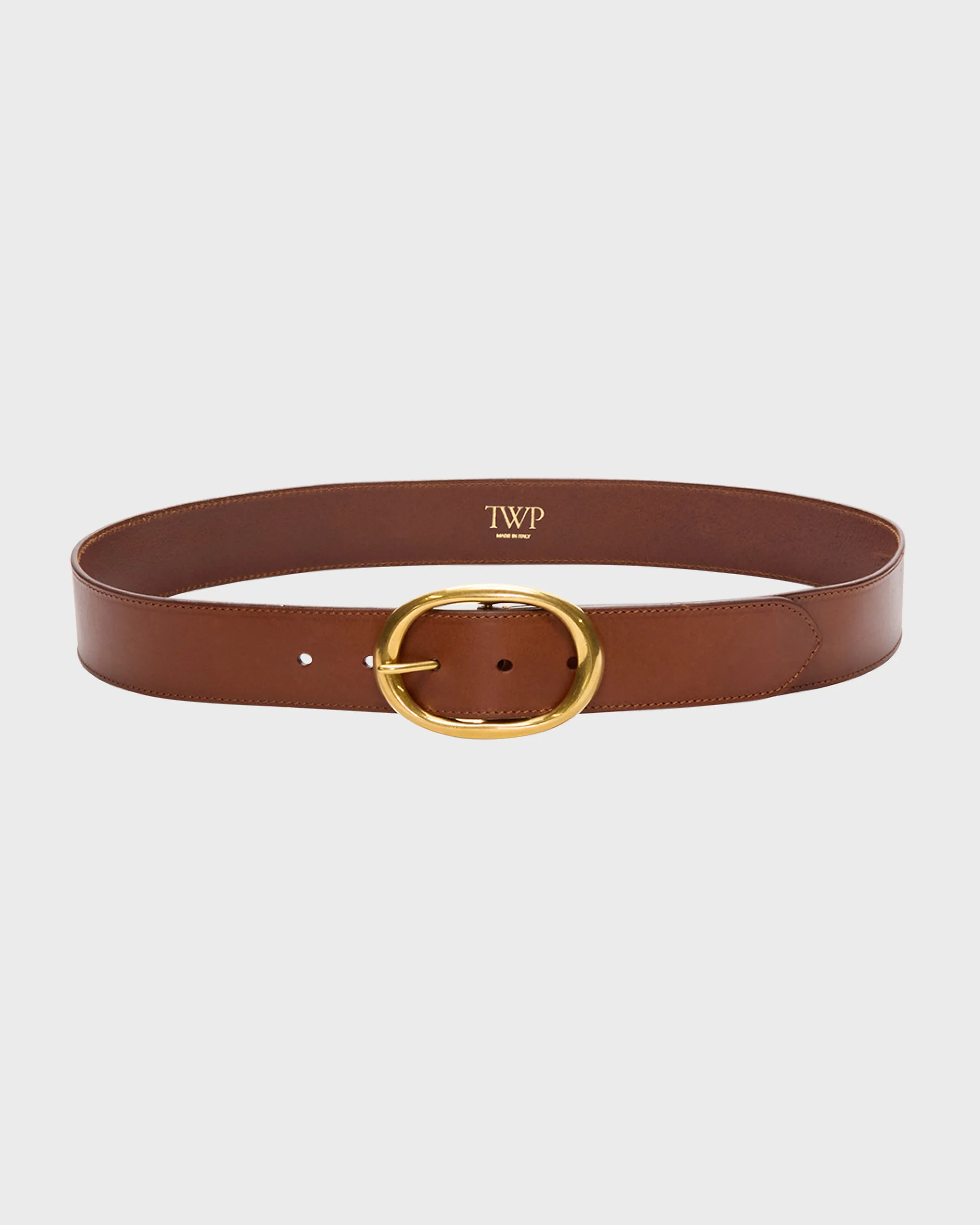Wide Belt in Vachetta Leather | TWP