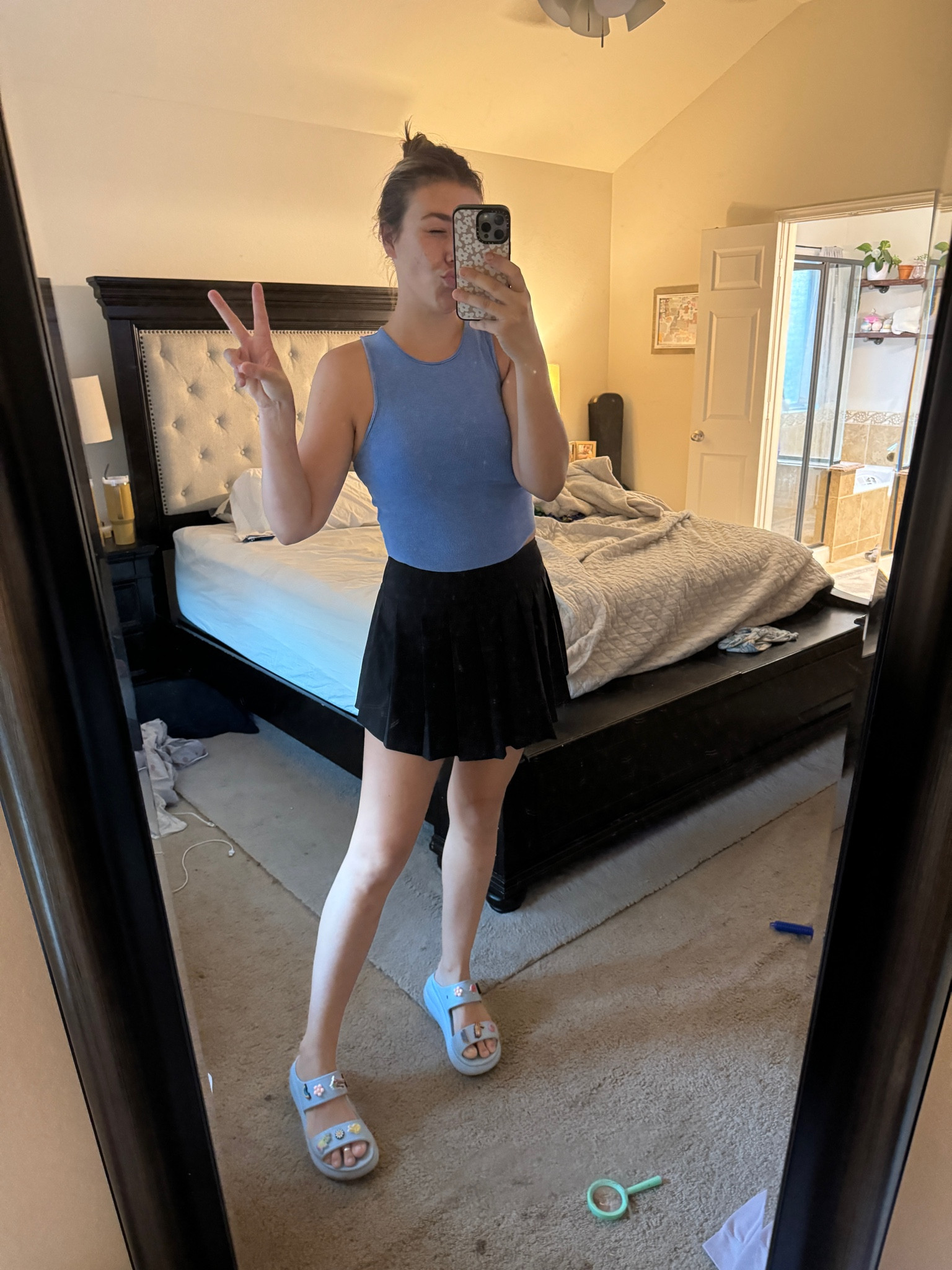 Today’s mom fit! #rachonlife #momlife #stayathomemom #sahm #sahmlife #yesmom #toddlermom #momofboth #momoftwo #girlmom #millennialmom #gentleparenting #marriedlife 

#LTKFindsUnder50 #LTKSaleAlert #LTKActive