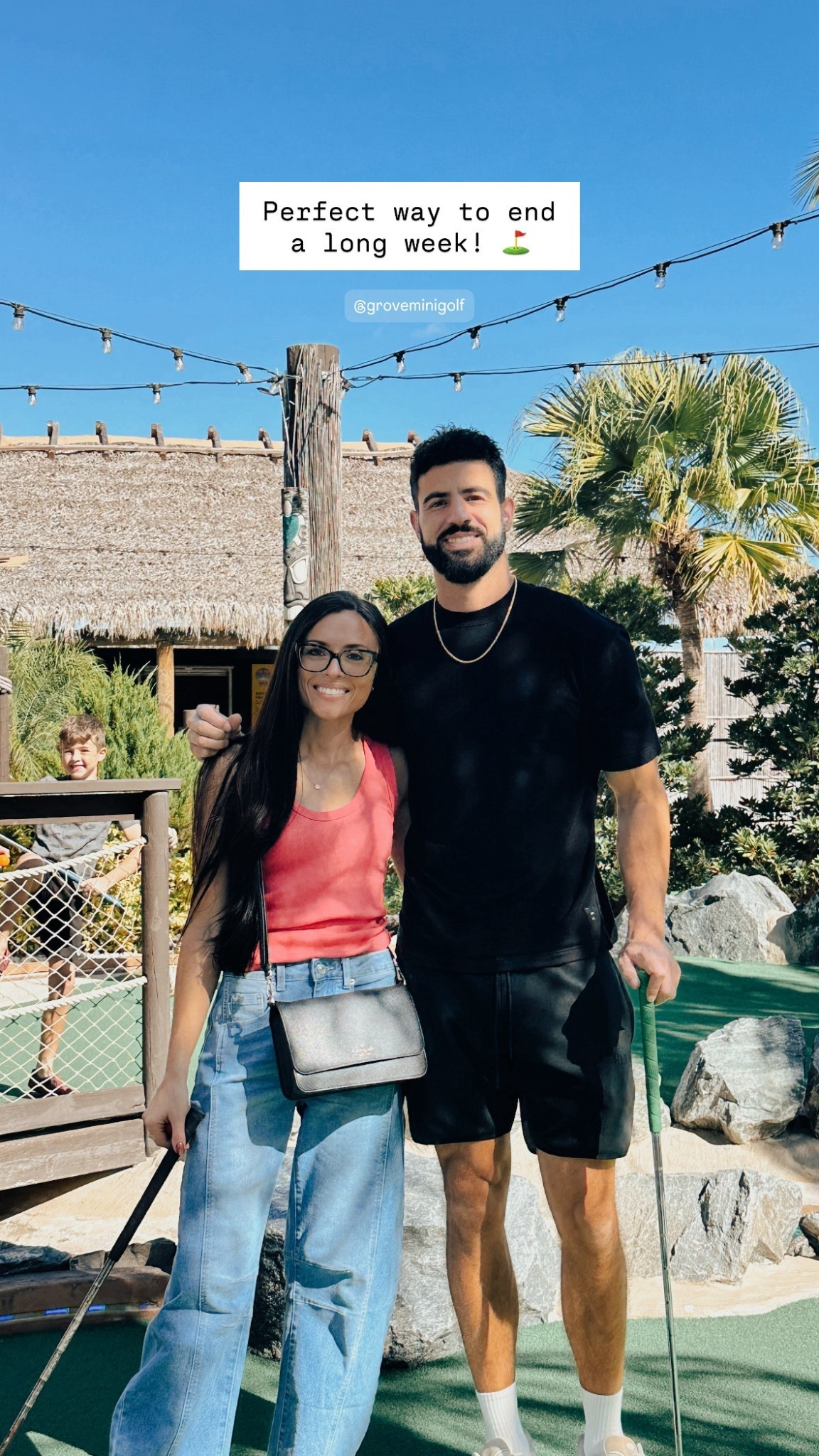 Perfect ending to a BUSY week!! Fun day at mini golf! It was perfect outside ☀️

Target tank top XS
Amazon barrel jeans size 2 

#LTKmomlife #LTKdayinmylife #LTKootd