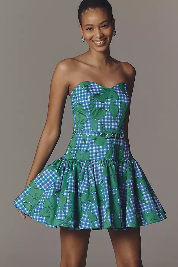 Junie Strapless Belted Mini Dress | Anthropologie (US)