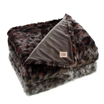 UGG® Bobcat Printed Faux Fur Throw Blanket | Bed Bath & Beyond | Bed Bath & Beyond
