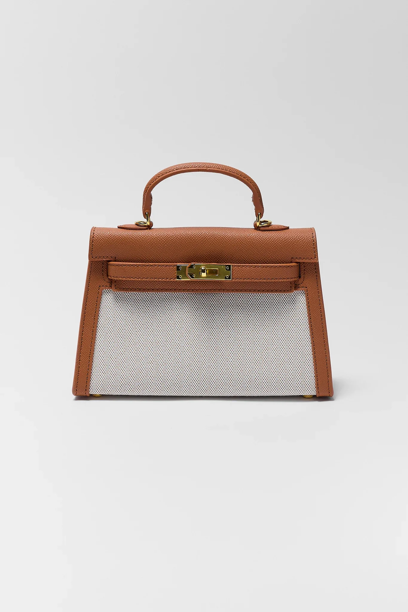 Helen Camel Faux Leather Bag | Avara