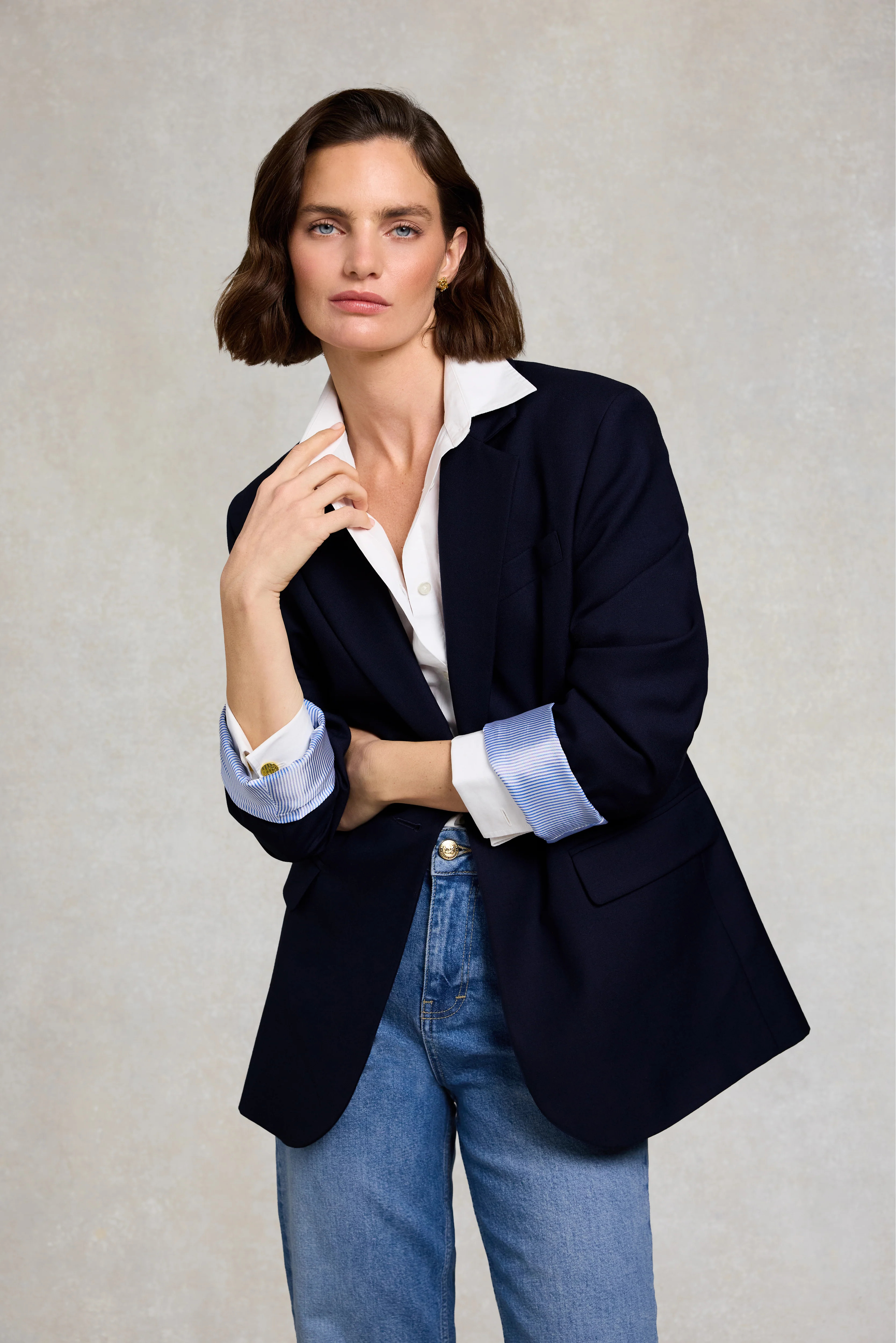 Shoreditch Blazer (Ink Navy Twill) | Holland Cooper
