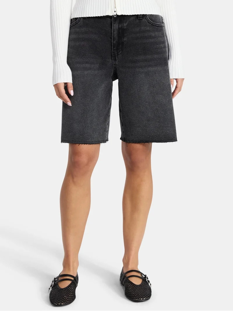 Madden NYC Women's Mid Rise Jorts, Sizes XXS-XXL | Walmart (US)