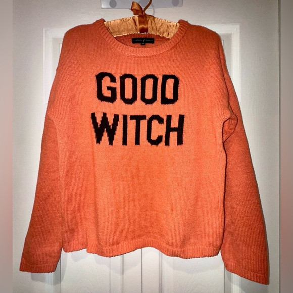 State of Mine Orange 'Good Witch' Sweater. Size small. NWOT | Poshmark