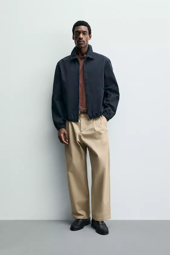 REGULAR FIT WASHED COTTON JACKET | Zara UK