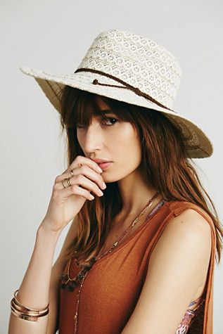 Free People Womens Lace Lover Wide Brim Hat | Free People
