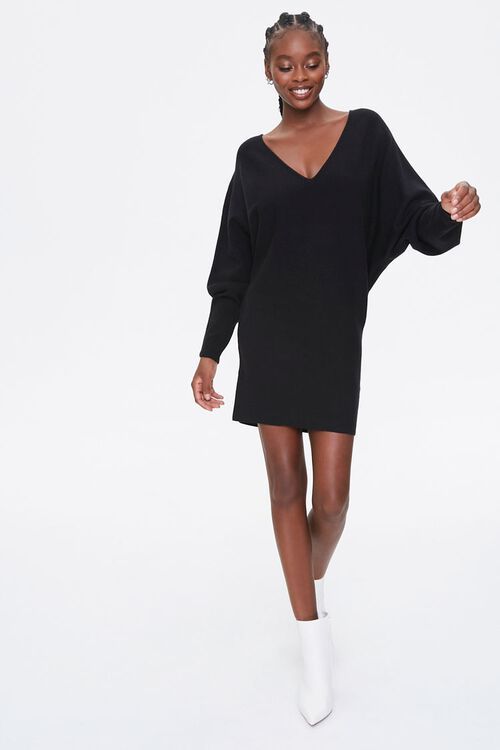 Batwing-Sleeve Sweater Dress | Forever 21 (US)