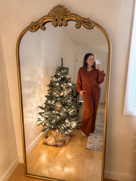 Viral Anthropologie mirror found at Sam’s club for only $150 😱, the cutest loungewear from Amazon ❤️ The best Christmas Day!! 
Wearing size L in loungewear and it fits perfect! I’m normally a M size 8 so I suggest sizing up 🤗

#LTKmidsize #LTKfindsunder50 #LTKhome