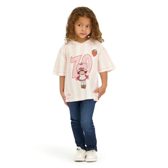 Strawberry Shortcake Toddler Girl Short Sleeve Jersey, Sizes 12 Months-5T | Walmart (US)