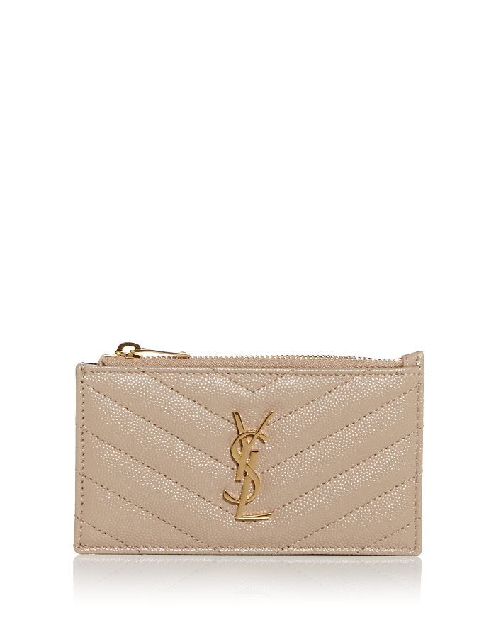 Monogram Fragments Quilted Leather Zip Card Case | Bloomingdale's (US)