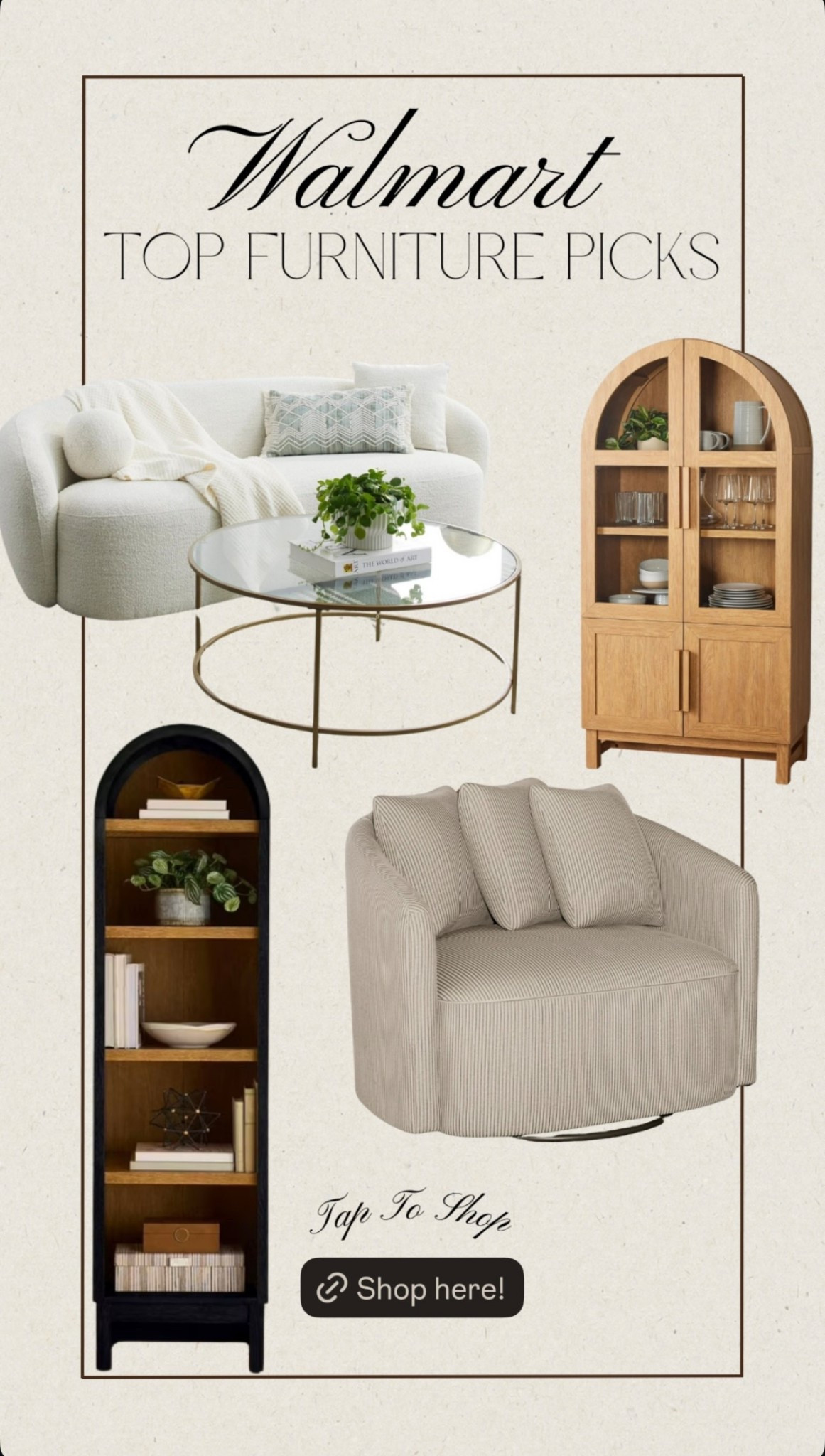 If you’re looking for budget-friendly yet stylish pieces, Walmart has some amazing finds! ✨🏡

Here are some of my top furniture picks:
🛋️ Chic & cozy accent chairs
📦 Space-saving storage solutions
🌿 Modern coffee tables & side tables
🛏️ Affordable yet luxe bedding & bedroom furniture

#LTKHome #LTKStyleTip #LTKSeasonal