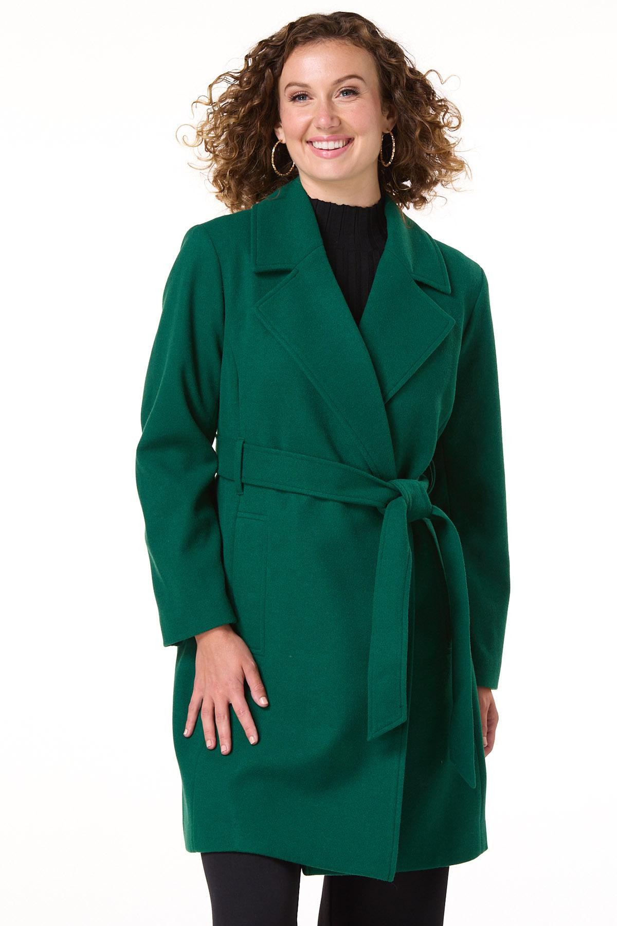 Tie Waist Collared Coat | Cato Fashions