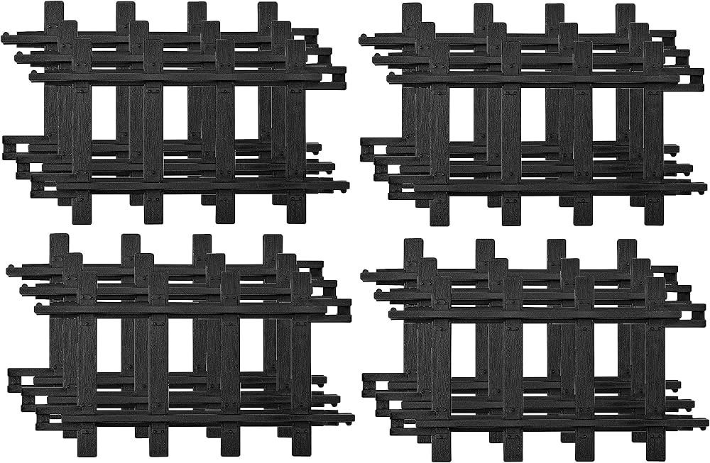 Lionel Ready-to-Play Straight Track Pack, 6-1/4”, 12 pieces, Black | Amazon (US)