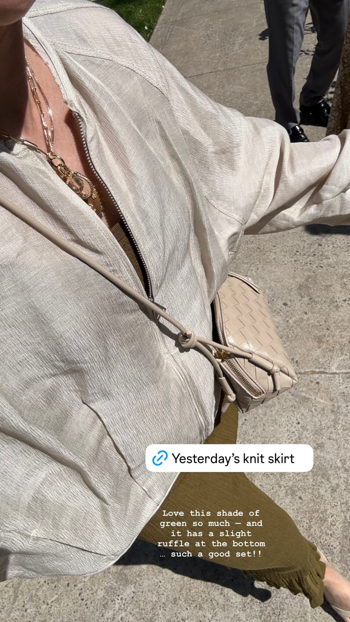 I’m wearing a matching tank and skirt from A.L.C! Love this shade of green so much - and it has a slight ruffle at the bottom… such a good set!! 

#LTKStyleTip #LTKSeasonal