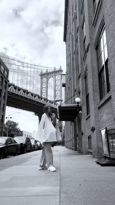 New York City street style. This Marta Scarampi cream cape is a great outerwear piece to get cozy but still look put together 

#LTKstyletip #LTKSeasonal #LTKtravel