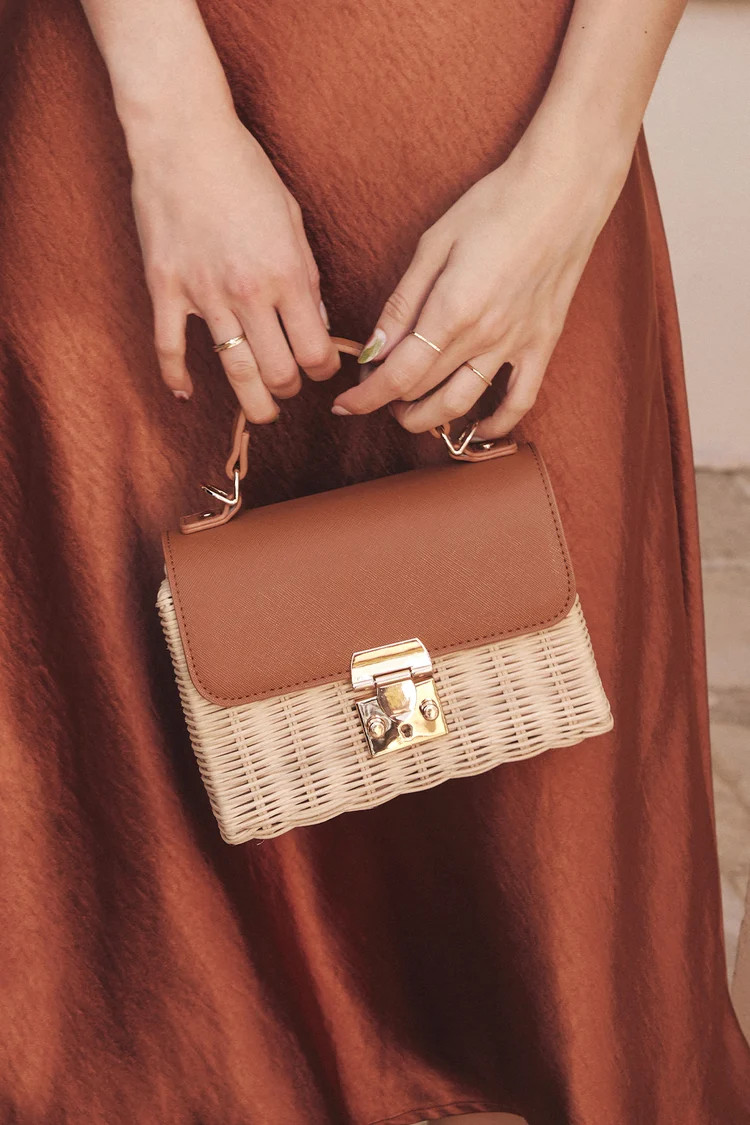 Totes Adorable Natural Woven Crossbody Bag | Lulus (US)