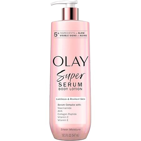 Olay Super Serum Body Wash for Extra Dry Skin, 24hr Long Lasting Hydration, 5+ Ingredient Serum C... | Amazon (US)