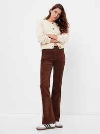 High Rise Corduroy '70s Flare Jeans with Washwell | Gap (US)