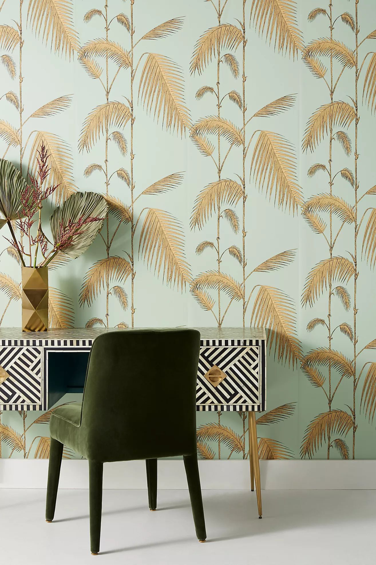 Cole & Son Palm Leaves Wallpaper | Anthropologie (US)