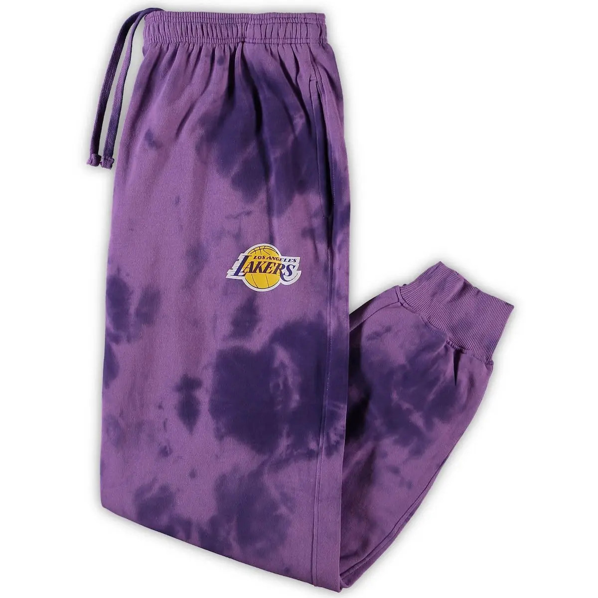 Men's Fanatics Branded Purple Los Angeles Lakers Big & Tall Wordmark Cloud Dye Jogger Pants at Nords | Nordstrom