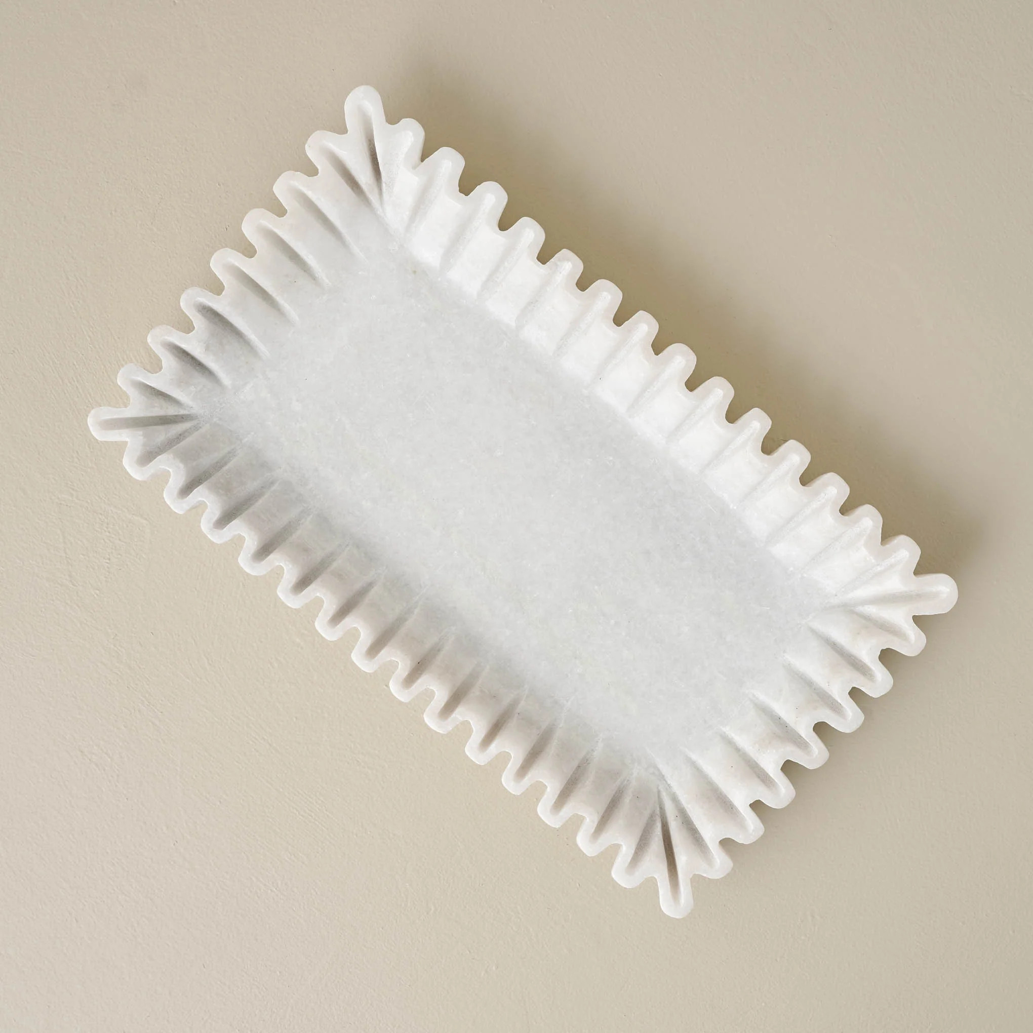 Ruffled Marble Tray | Magnolia
