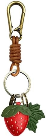 Leather Leaf Fruit Keychain Retro Accessories,Cute Keychains for Women Bag,Key Organizer,Charms,P... | Amazon (US)