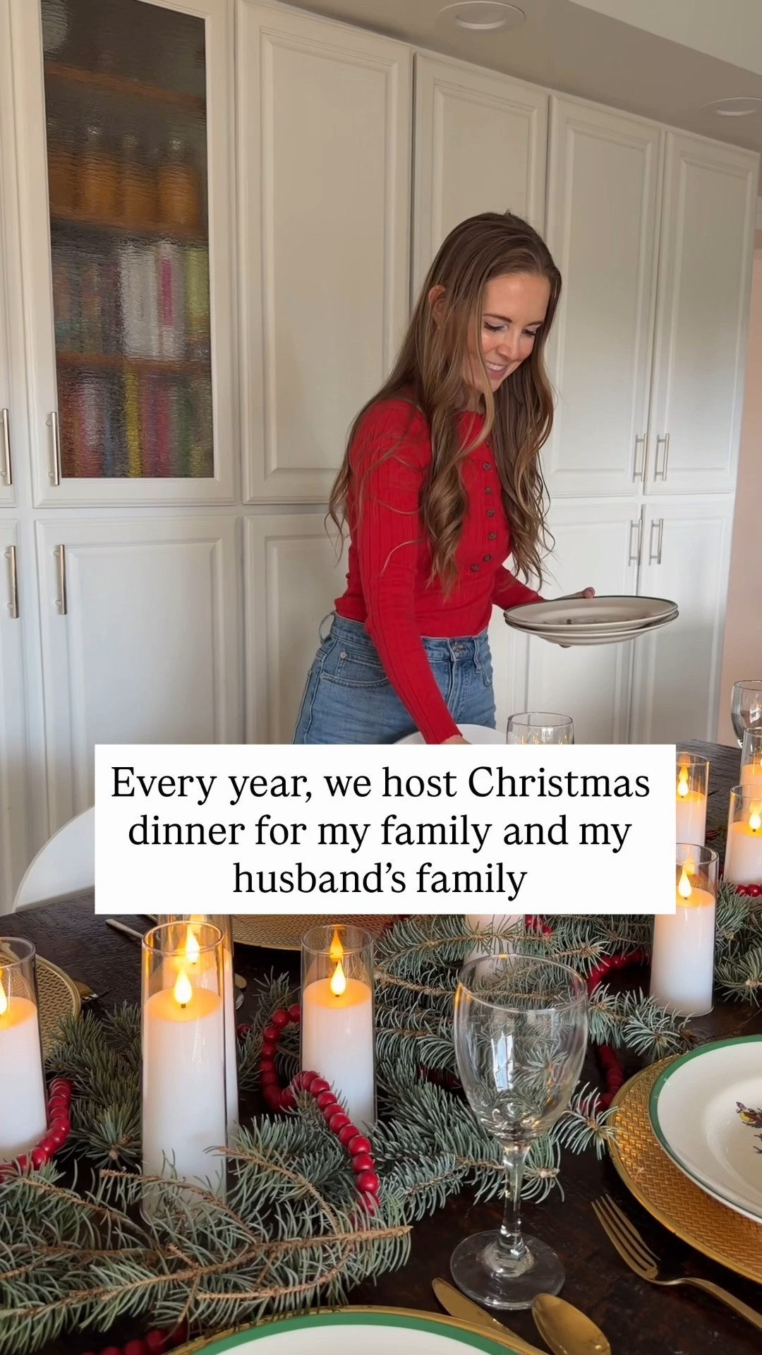 These Christmas dishes from @wayfair were a gift from my in-laws (they used them when my husband was little and he loves seeing them come out every Christmas!) and the greenery is cut from a neighborhood tree just a few streets from where my husband grew up. #WayfairPartner

Add some gold chargers, gold flatware and simple pretty goblets, plus some flickering flameless candles to  finish off the table and it looks perfectly festive for Christmas dinner with our extended family on both sides! 

Don’t miss Wayfair’s Black Friday sale with up to 80% off and free shipping! 

#Ad #Wayfair
