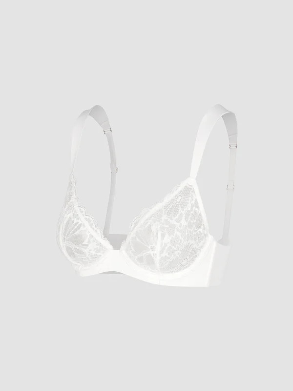 Bold Lace Unlined Plunge Bra | Savage x Fenty - North America