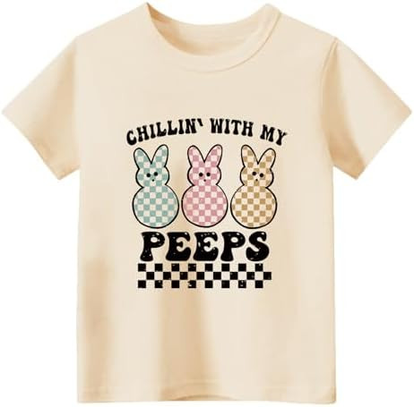 Easter Day Shirts for Toddler Boys Girls Short Sleeve Tees Kids Easter Truck Hip Hop Bunny Tops C... | Amazon (US)