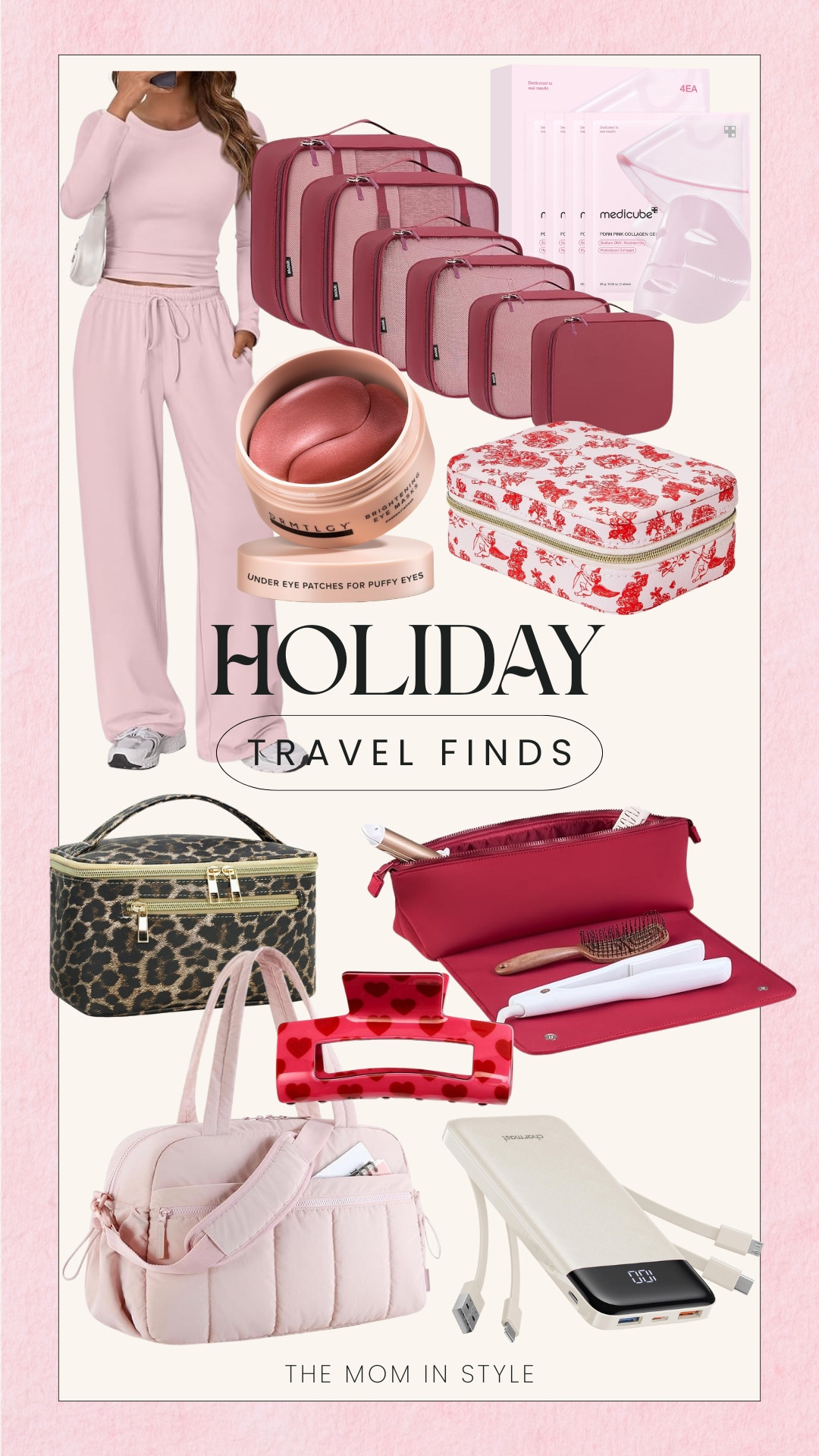 Holiday travel finds, Valentine’s Day finds, matching sets women’s fashion, packing cubes, heat resistant hot tool bag, themominstylee

#LTKValentine #LTKTravel #LTKSeasonal