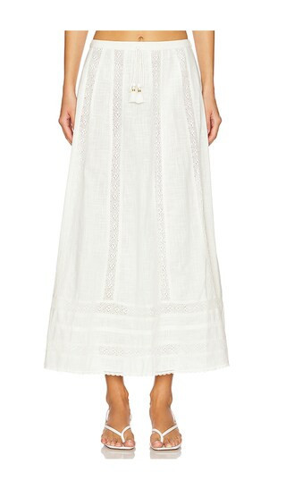 SPELL Serendipity Lace Skirt in White. - size M | Revolve Clothing (Global)