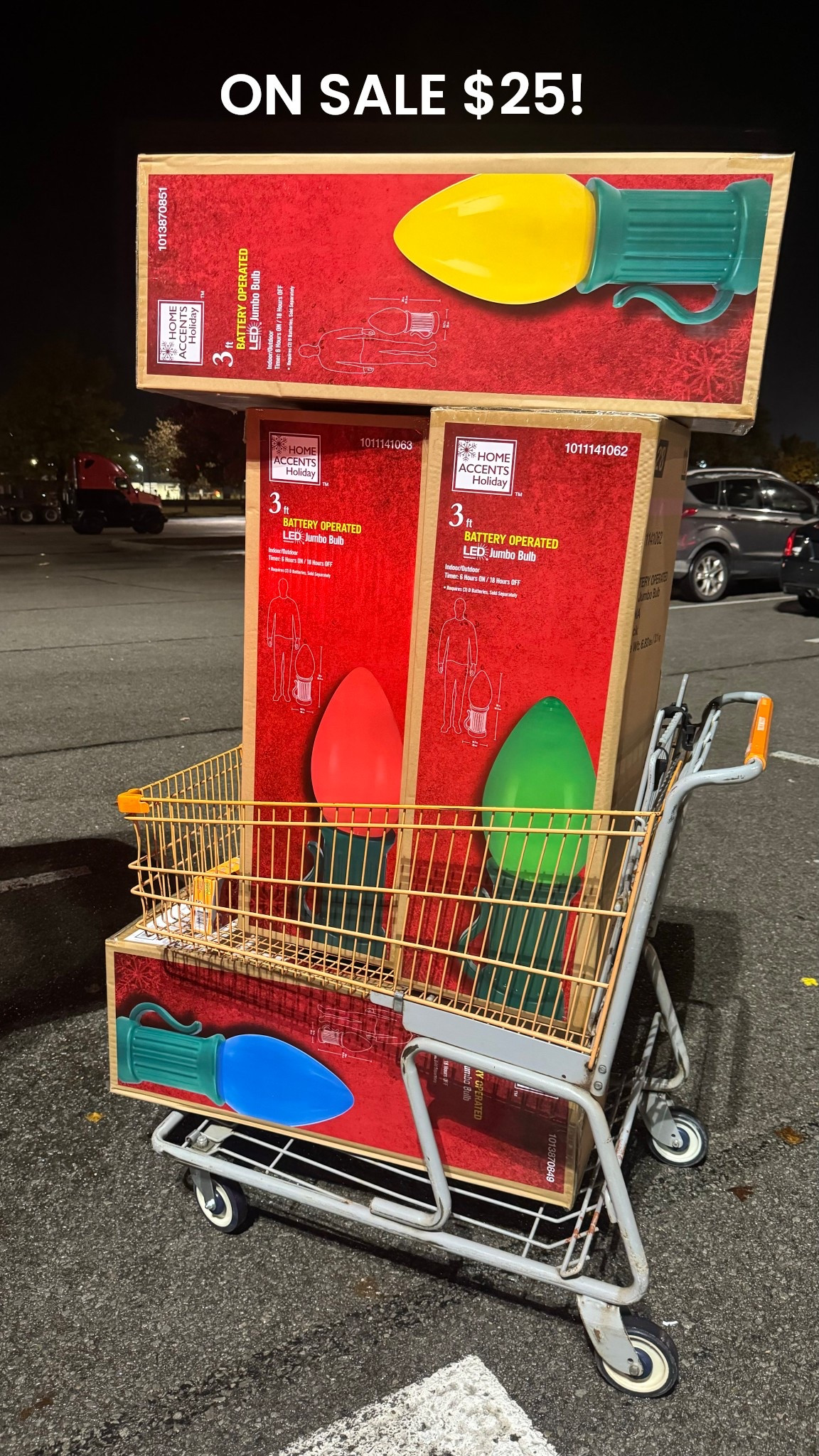 Battery operated jumbo Christmas bulbs under $25 at Home Depot! While supplies last LV your Christmas front porch decor.

#LTKSeasonal #LTKHome #LTKHoliday