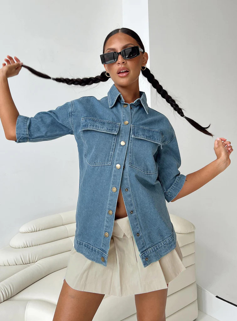 Tilse Jacket Denim | Princess Polly US